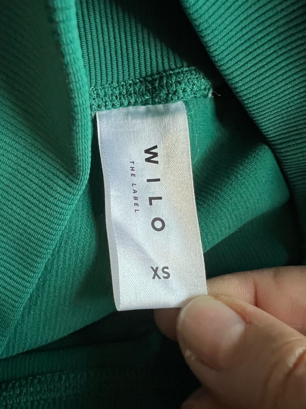 Wilo The Label Green Colorblock Ribbed Performance Leggings - Picture 8 of 9